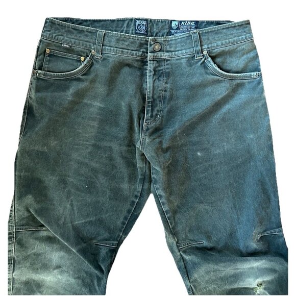 Kuhl Rydr Pants Mens 38x30 Black Stretch Cotton Rugged Outdoor Hiking Workwear - Picture 3 of 15